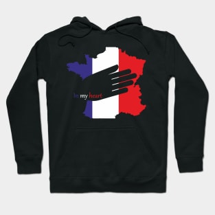 In My Heart. France Hoodie